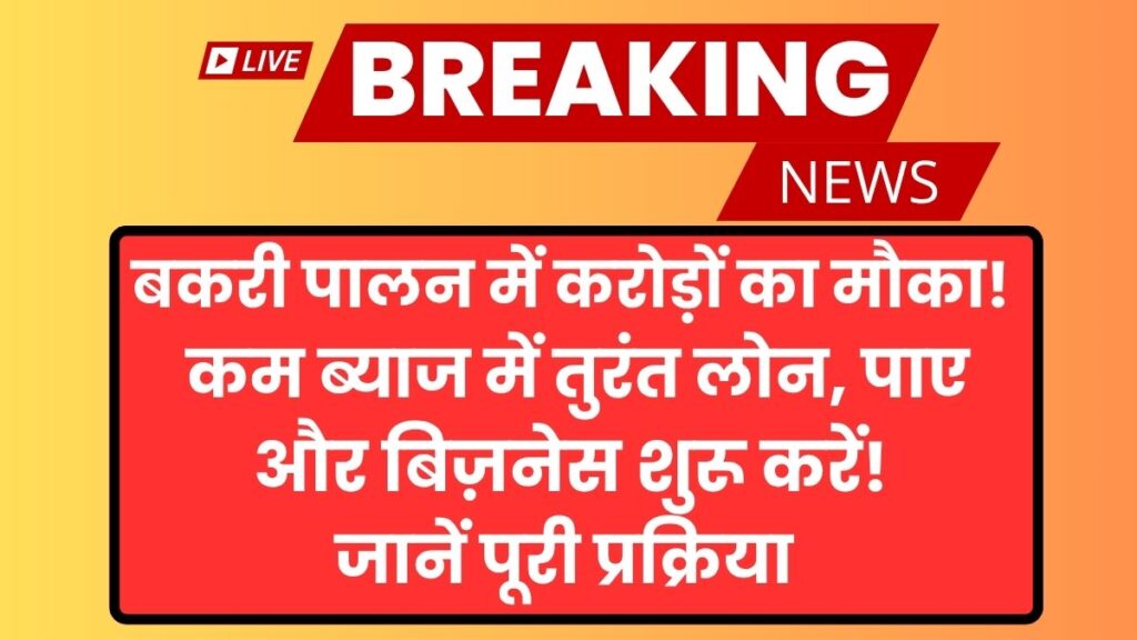 Bakri Palan Business Loan Yojana 2025